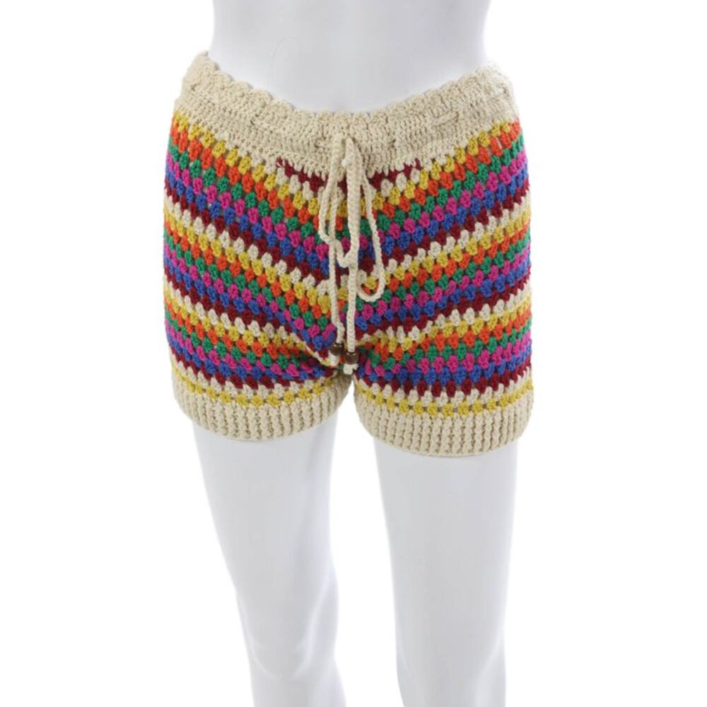 8 Birdies Womens Hot Pants Multicolor Drawstring Bohemian Size One Size